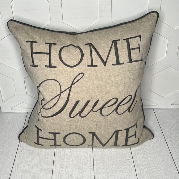 Home SWEET Home Zipper Pillowcase Decorative Accent Pillowcase 18 x 18” - Picture 2 of 9